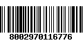 Código de Barras 8002970116776