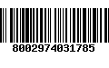 Código de Barras 8002974031785