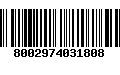 Código de Barras 8002974031808