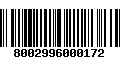 Código de Barras 8002996000172