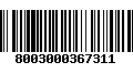 Código de Barras 8003000367311