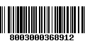 Código de Barras 8003000368912