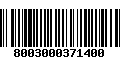 Código de Barras 8003000371400