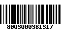 Código de Barras 8003000381317