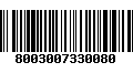 Código de Barras 8003007330080