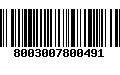 Código de Barras 8003007800491