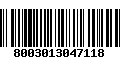 Código de Barras 8003013047118