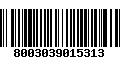 Código de Barras 8003039015313