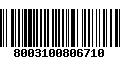 Código de Barras 8003100806710