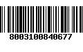 Código de Barras 8003100840677