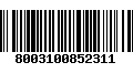 Código de Barras 8003100852311