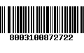 Código de Barras 8003100872722