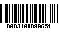 Código de Barras 8003100899651