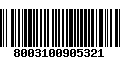 Código de Barras 8003100905321