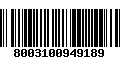 Código de Barras 8003100949189