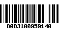 Código de Barras 8003100959140