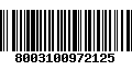 Código de Barras 8003100972125