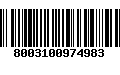 Código de Barras 8003100974983