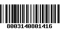 Código de Barras 8003140801416