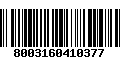 Código de Barras 8003160410377