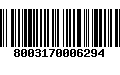 Código de Barras 8003170006294