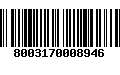 Código de Barras 8003170008946