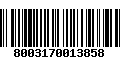 Código de Barras 8003170013858