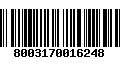 Código de Barras 8003170016248