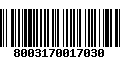 Código de Barras 8003170017030