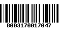 Código de Barras 8003170017047