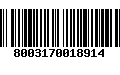 Código de Barras 8003170018914