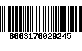 Código de Barras 8003170020245