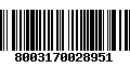 Código de Barras 8003170028951