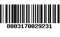 Código de Barras 8003170029231