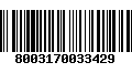 Código de Barras 8003170033429