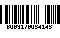 Código de Barras 8003170034143