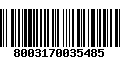 Código de Barras 8003170035485