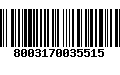 Código de Barras 8003170035515