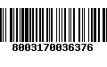 Código de Barras 8003170036376