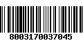 Código de Barras 8003170037045