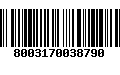 Código de Barras 8003170038790