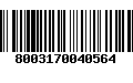 Código de Barras 8003170040564