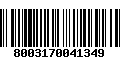 Código de Barras 8003170041349