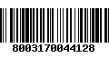 Código de Barras 8003170044128