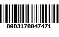 Código de Barras 8003170047471