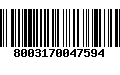 Código de Barras 8003170047594