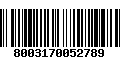 Código de Barras 8003170052789