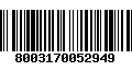 Código de Barras 8003170052949