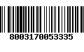 Código de Barras 8003170053335