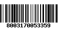 Código de Barras 8003170053359